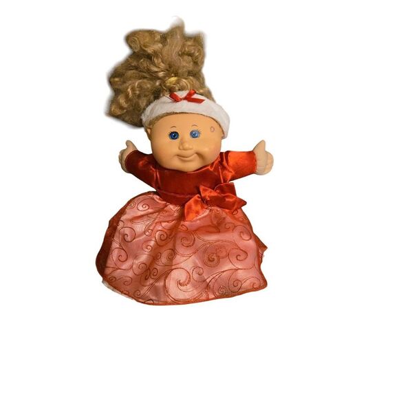 2011 Cabbage Patch Kids Special Edition, Blonde Doll With Holiday Red Dr… - Picture 1 of 5